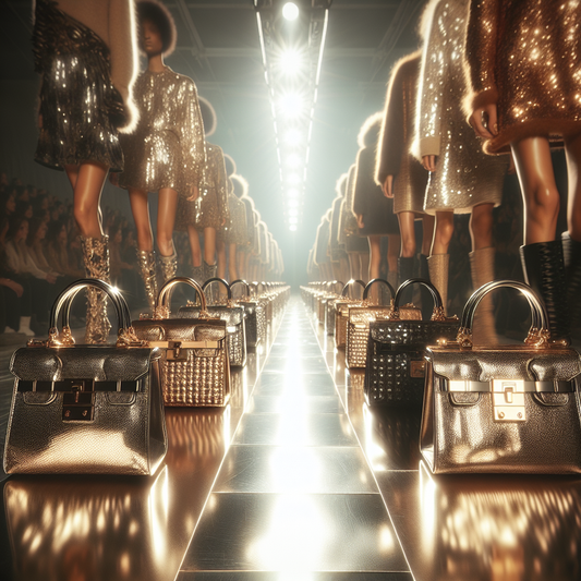 Metallic Handbags Shine in the Latest Runways