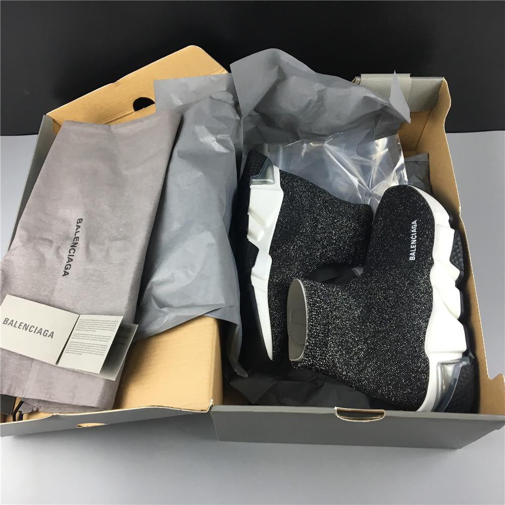 BALENCIAGA GRAY AND BLACK AIR CUSHION ORIGINAL VERSION NUMBER