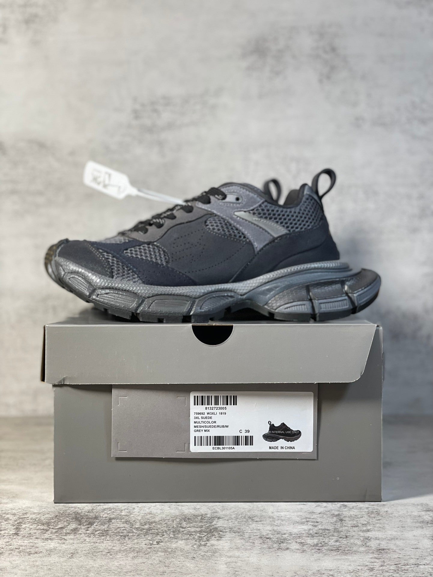 Balenciaga 3XL black sneakers